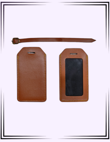 R Luggage Tag Tan